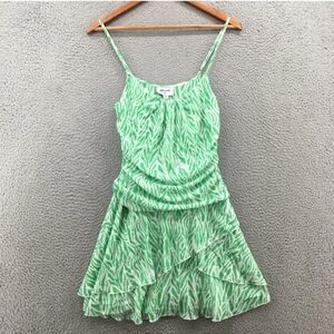 Diane Von Furstenberg Mini Ruched Mesh Dress